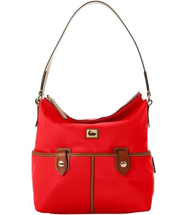 Dooney & Bourke red shoulder handbag in one size with classic leather design
