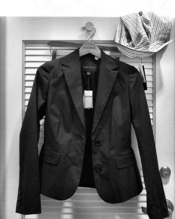 Structured Blazer, Oversized Shoulder