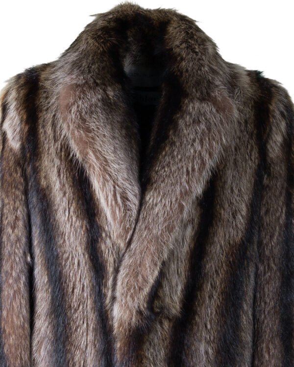 Structured Faux-Fur Collar Coat